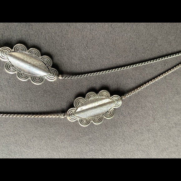 Boho Silver Tone Long  Necklace - Picture 7 of 15
